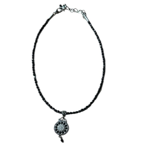 Brighton Black and Silver Minimalist Necklace - Picture 1 of 3
